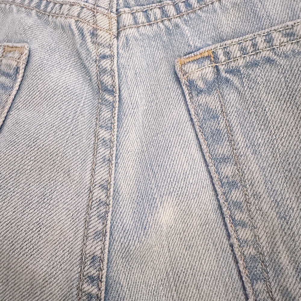 GRLFRND Carla High Rise Distressed Bell Flare Raw Hem Jeans Gonna Fly Now - Picture 9 of 9